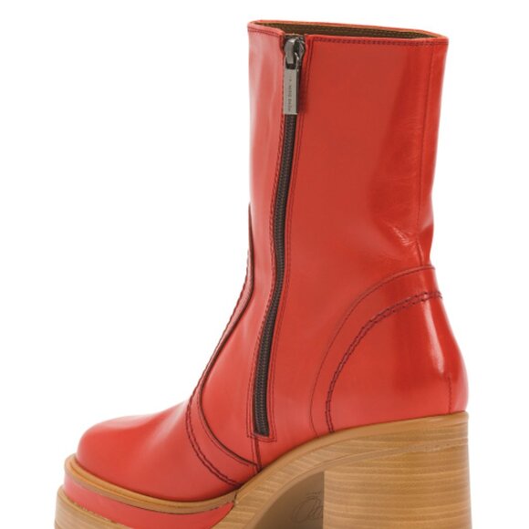 NEW PONS QUINTANA Made In Spain Leather Ofelia Platform Heeled Booties 1568MN - Picture 4 of 7